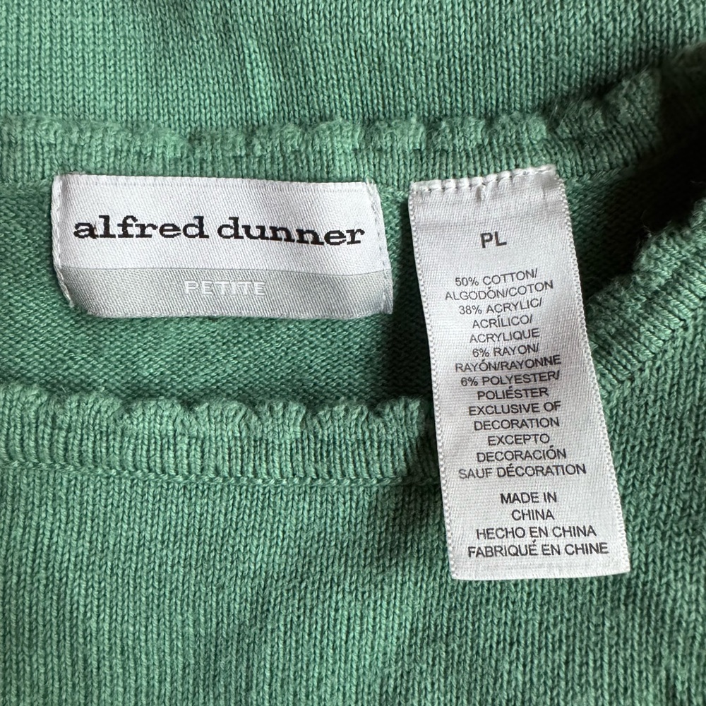 1990s Alfred Dunner Floral Beaded Short Sleeve‎ Sweater - Picture 5 of 5
